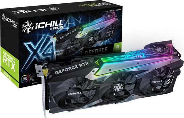 Kartë grafike Inno3D GeForce RTX 3070 Ti iChill X4 (C307T4-086XX-1820VA35), 8GB, GDDR6X