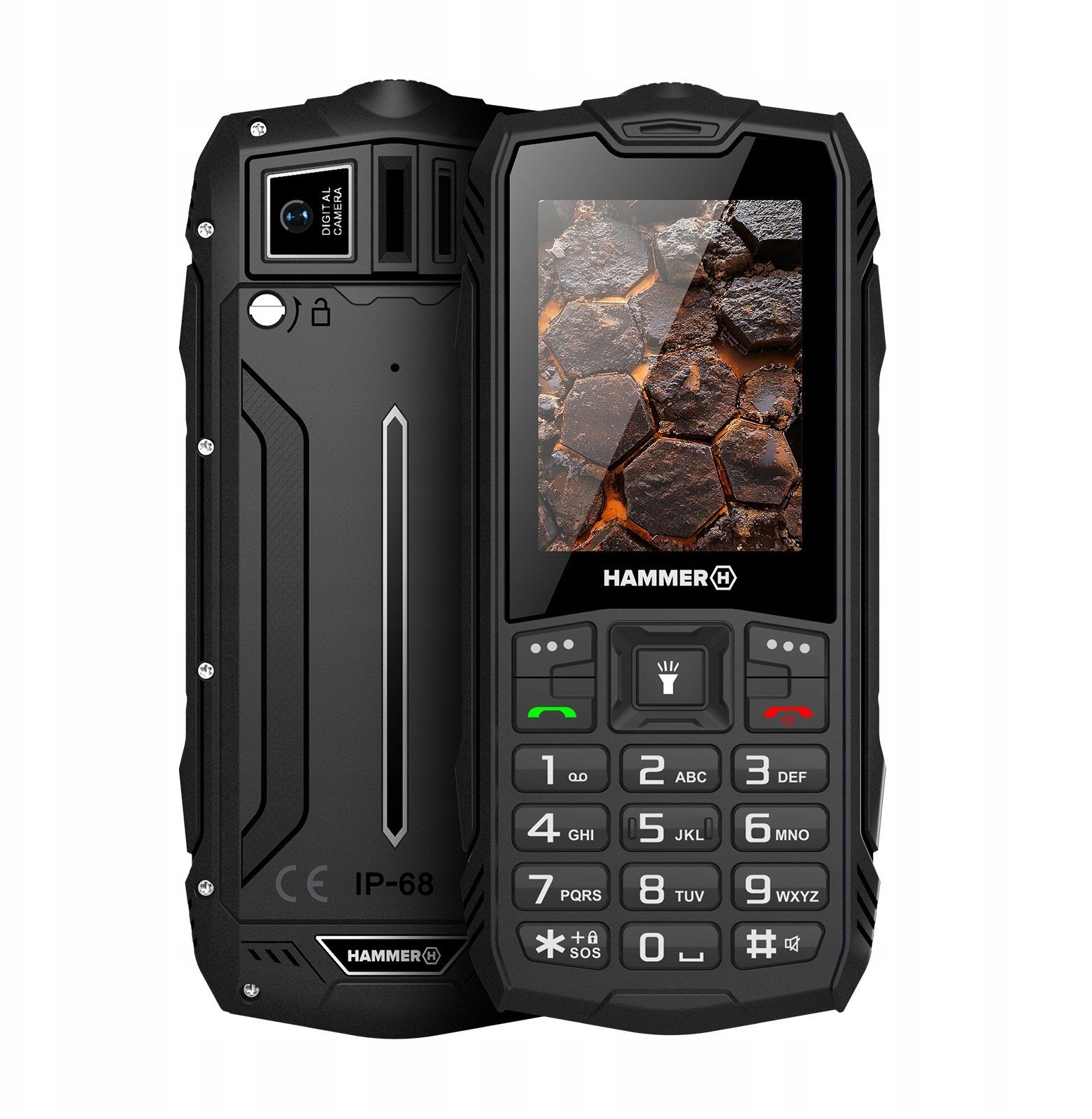 Telefoni HAMMER Rock LTE, 2.4" IPS, 3000mAh, IP68, i zi