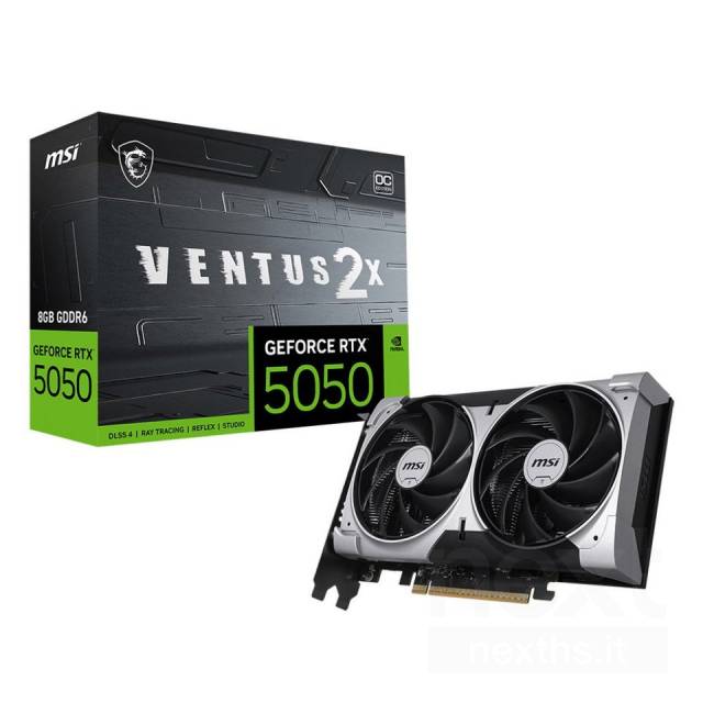 Kartelë grafike MSI GeForce RTX 5050 VENTUS 2X OC 8GB GDDR6 DLSS4
