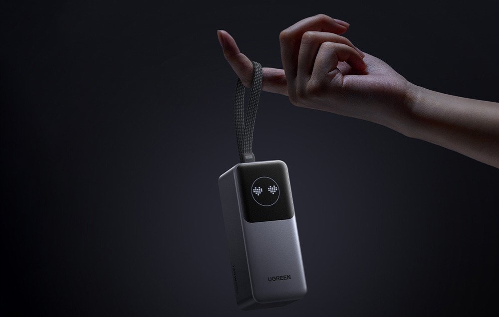 Powerbank Ugreen PB723, 20000mAh, 130W, сива