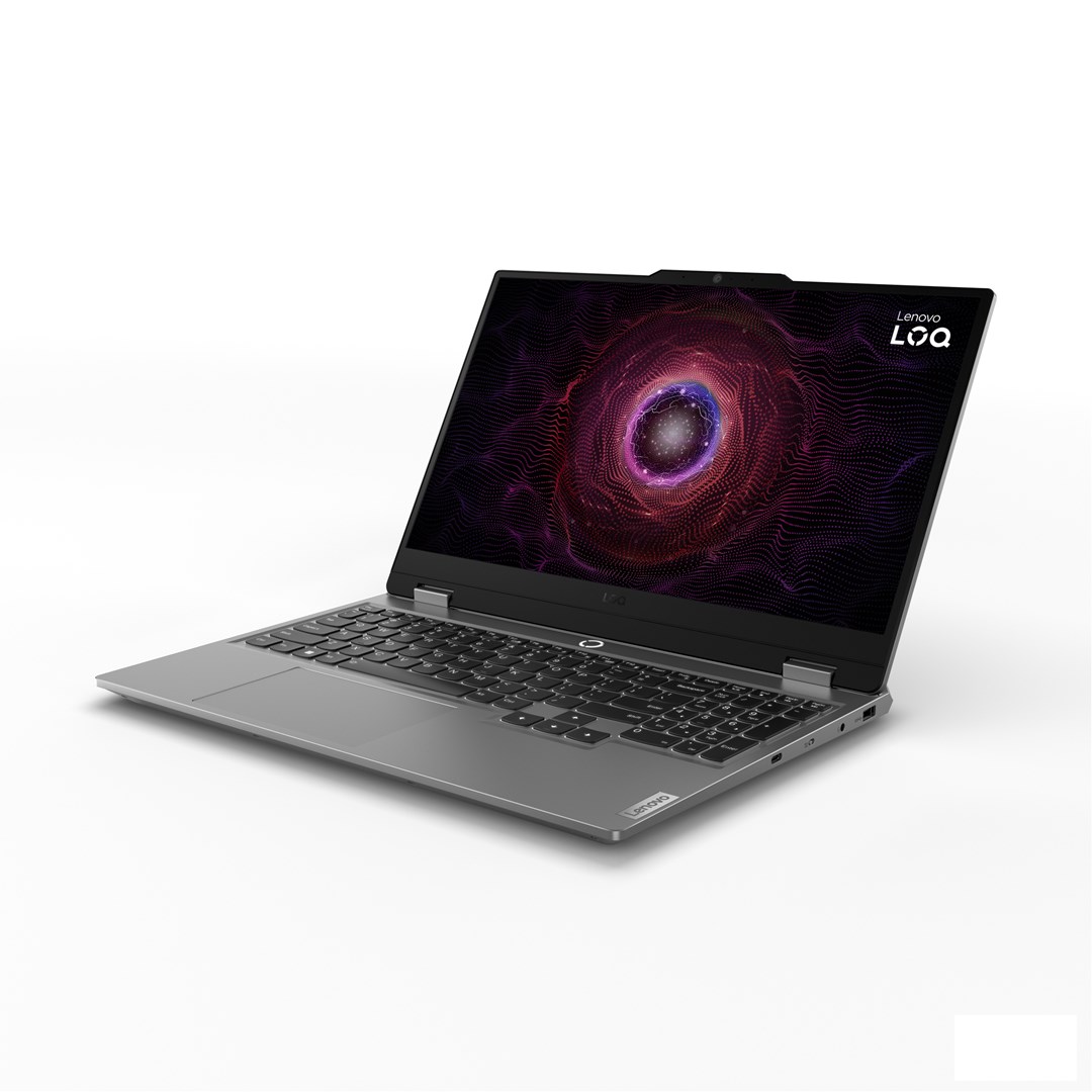 Лаптоп Lenovo LOQ 15ARP9, 15.6", AMD Ryzen 7 7435HS, 16 GB RAM, 512 GB SSD, NVIDIA GeForce RTX 4060, сив