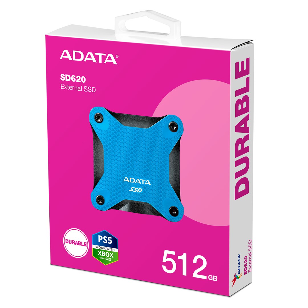 Disk SSD i jashtëm ADATA SD620, 512GB, i kaltër
