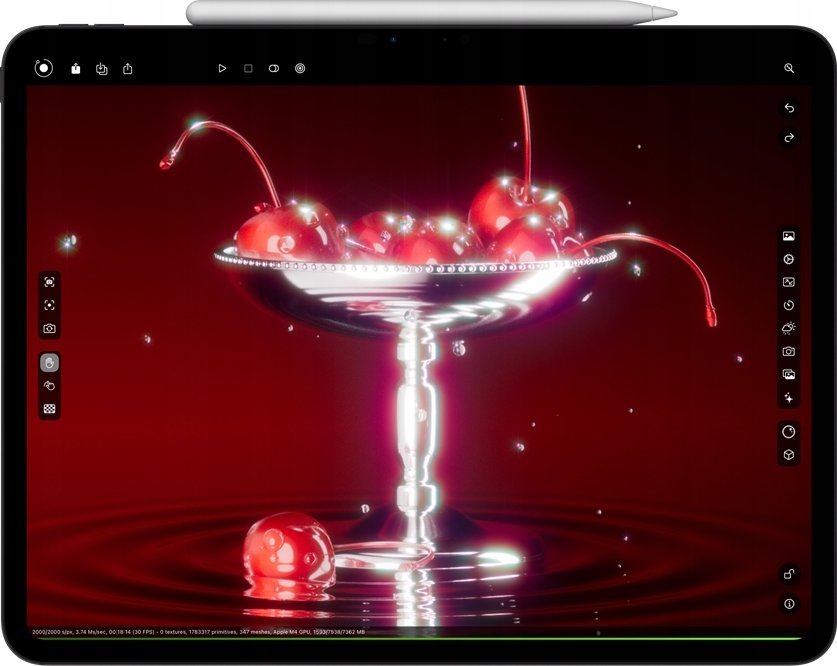 Laps dixhital Apple Pencil Pro, Bluetooth, për iPad, i bardhë