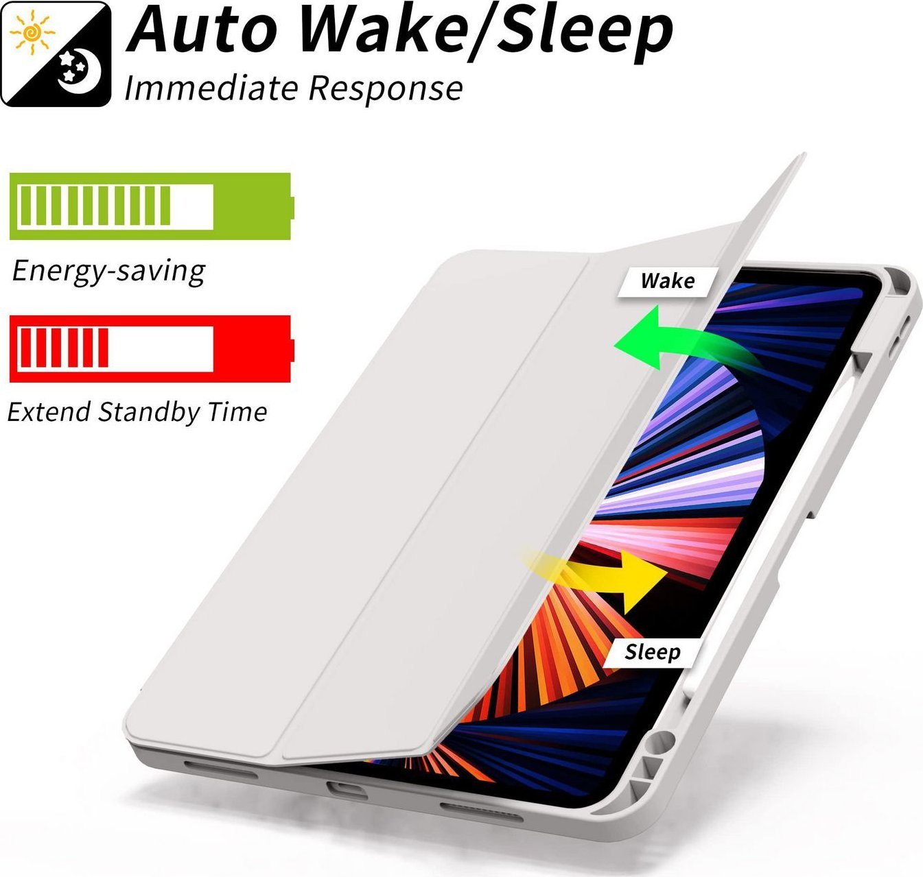 Mbulesë tablet eStuff MIAMI Pencil Case, për iPad Pro 12.9" 2021 2022, gri