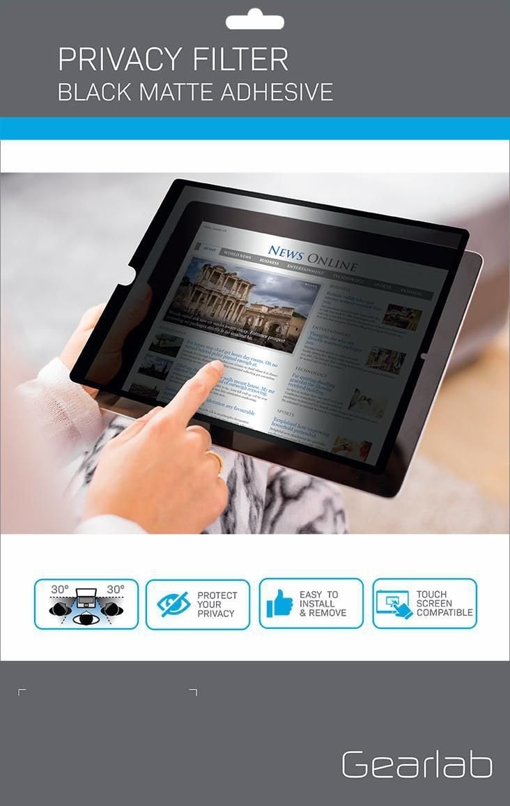 Filtër privatësie ekrani ESTUFF GLBW13286190, për tablet dhe iPad, transparencë e zezë
