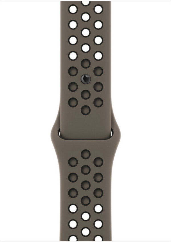 Apple Watch 45mm Nike Band, Olive Grey/Black Nike Sport Band