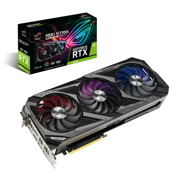 Kartelë grafike ASUS ROG -STRIX-RTX3070-O8G-V2-GAMING NVIDIA GeForce RTX 3070 8 GB GDDR6
