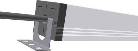 Kapëse montimi për priza Bachmann STEP, set 2 copë, çelik inox, gri