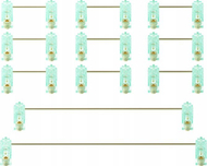 Set stabilizuesish PCB për tastierë mekanike, vida, najlon me tela të veshur me ar, shumëngjyrësh