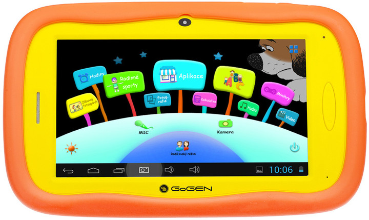 Mbështjellës për tablet GoGen, 7", i portokallt