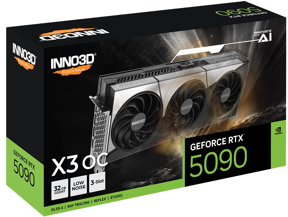 Kartelë grafike Inno3D GeForce RTX 5090 X3 OC NVIDIA 32 GB GDDR7