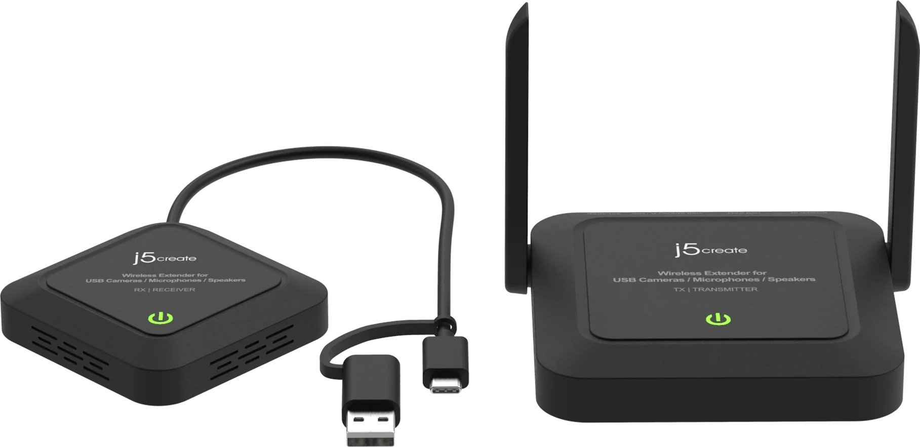 USB wireless extender J5CREATE JVW120 N, për kamera mikrofon altoparlant, kompakt