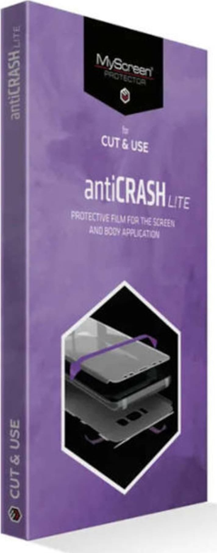 Folie mbrojtëse ekrani MyScreen Ms Cut&amp;Use AntiCRASH Lite 4.0 16", paketim 10 copë, transparente