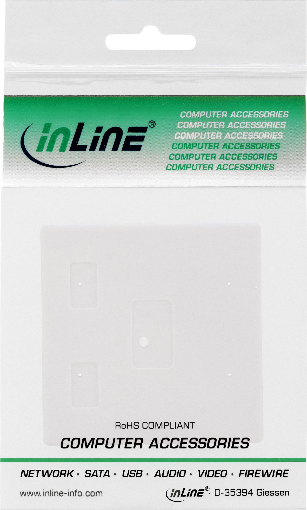 Kuti instalimi rrjeti INLINE, 2 porta RJ45, e bardhë