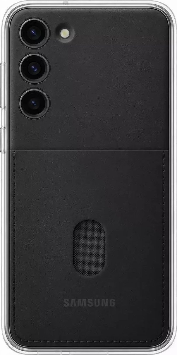 Mbrojtëse telefoni Samsung Frame Case Galaxy S23 Plus, TPU, me xhep për kartela, e zezë