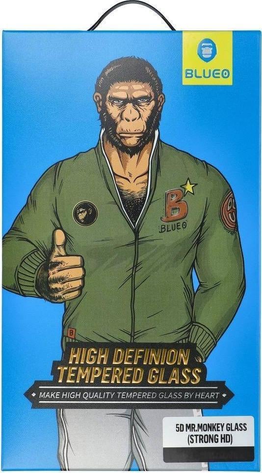 Xham mbrojtës Mr. Monkey Glass Strong 5D, për iPhone 13 Pro Max, i zi
