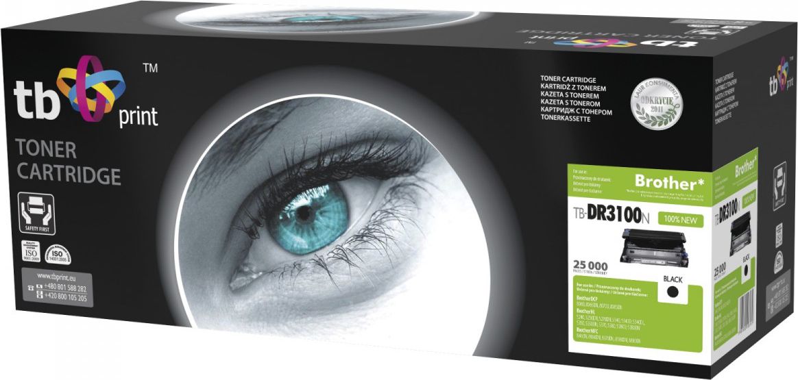 Drum printeri TB Print TB-DR3100N, për Brother DR3100 DR3200, i zi