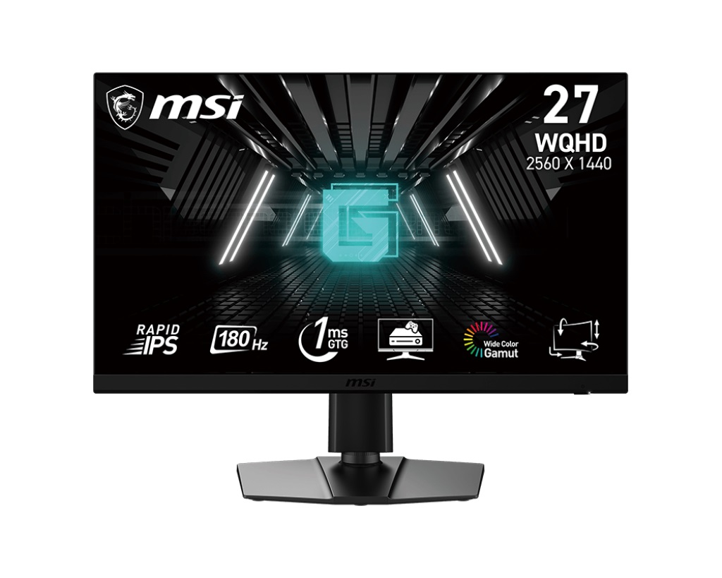 Monitor MSI G272QPF E2, 27", Rapid IPS, WQHD, 180Hz, i zi