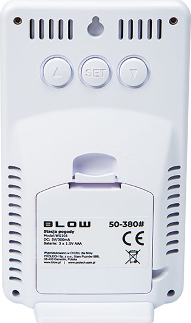 Stacion moti Blow WS101, wireless, ekran me shumë funksione, i bardhë