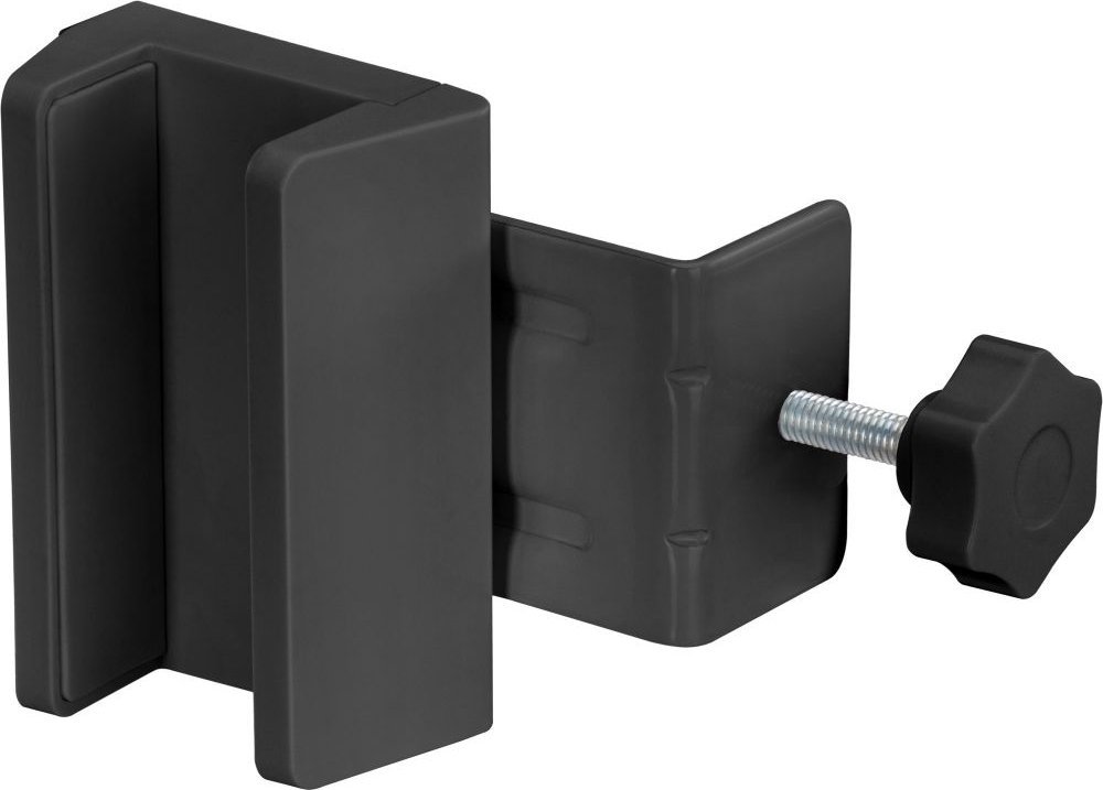 Kapëse tavoline InLine për listelë elektrike, me vidë, e zezë