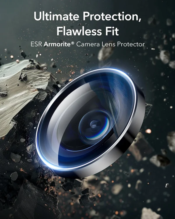 Mbrojtëse kamere ESR Armorite për Samsung S25 Ultra, të zeza