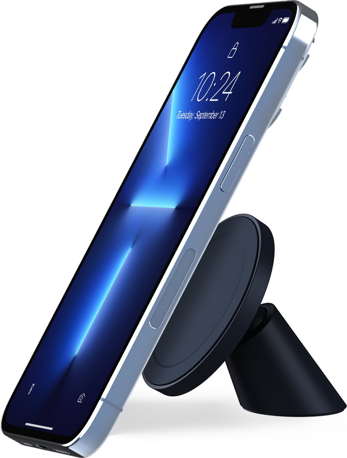 Магнетен држач за автомобил iOttie Velox MagSafe Magnetic Flush Mount, за паметен телефон, Мини, црна