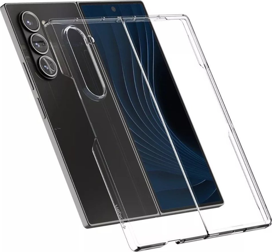 Mbulesë telefoni Spigen për Samsung Galaxy Z Fold 6 Air Skin, Crystal Clear, transparente