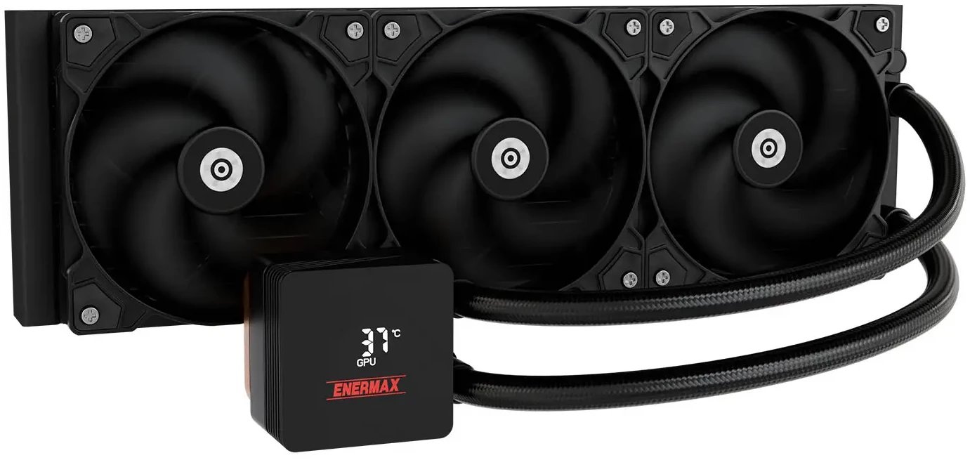 Sistem ftohës ujor për procesor Enermax ELC-LMIV360-SF, radiator 360mm, ekran digjital, i zi