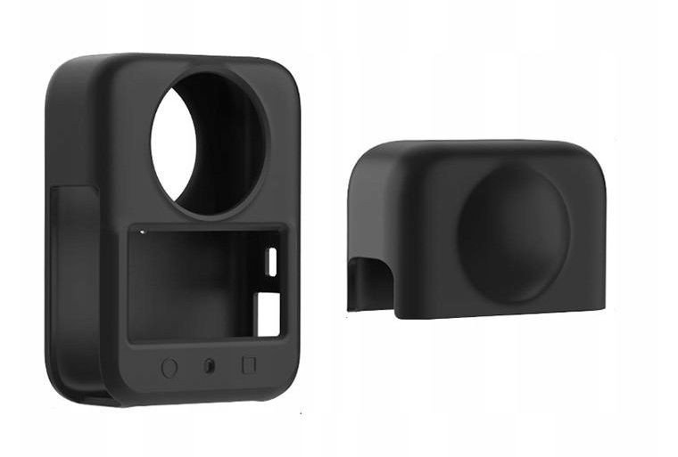 Mbulesë silikoni për kamerë DJI Osmo 360 PULUZ PU783B, me kapak lente, e zezë