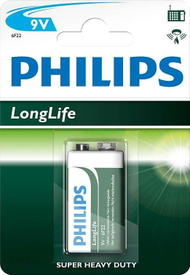 Bateri Philips LongLife, 9V