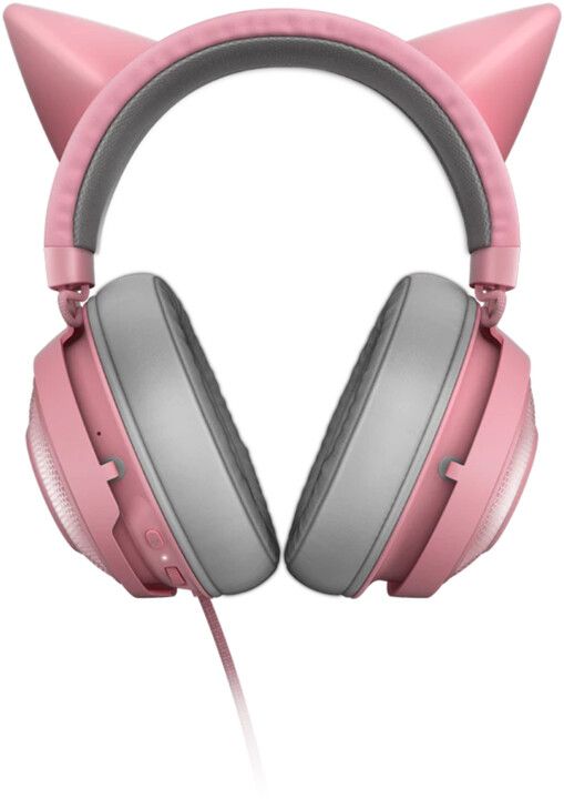 Слушалки Razer Kraken, Kitty Quartz Edition, розова