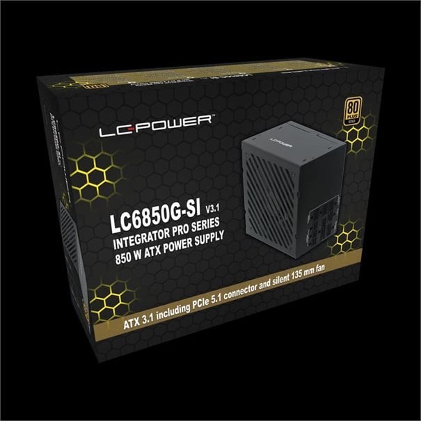 Напојување LC-Power Integrator Pro Series LC6850G-SI V3.1, 850W, 80+ Gold, ATX 3.1