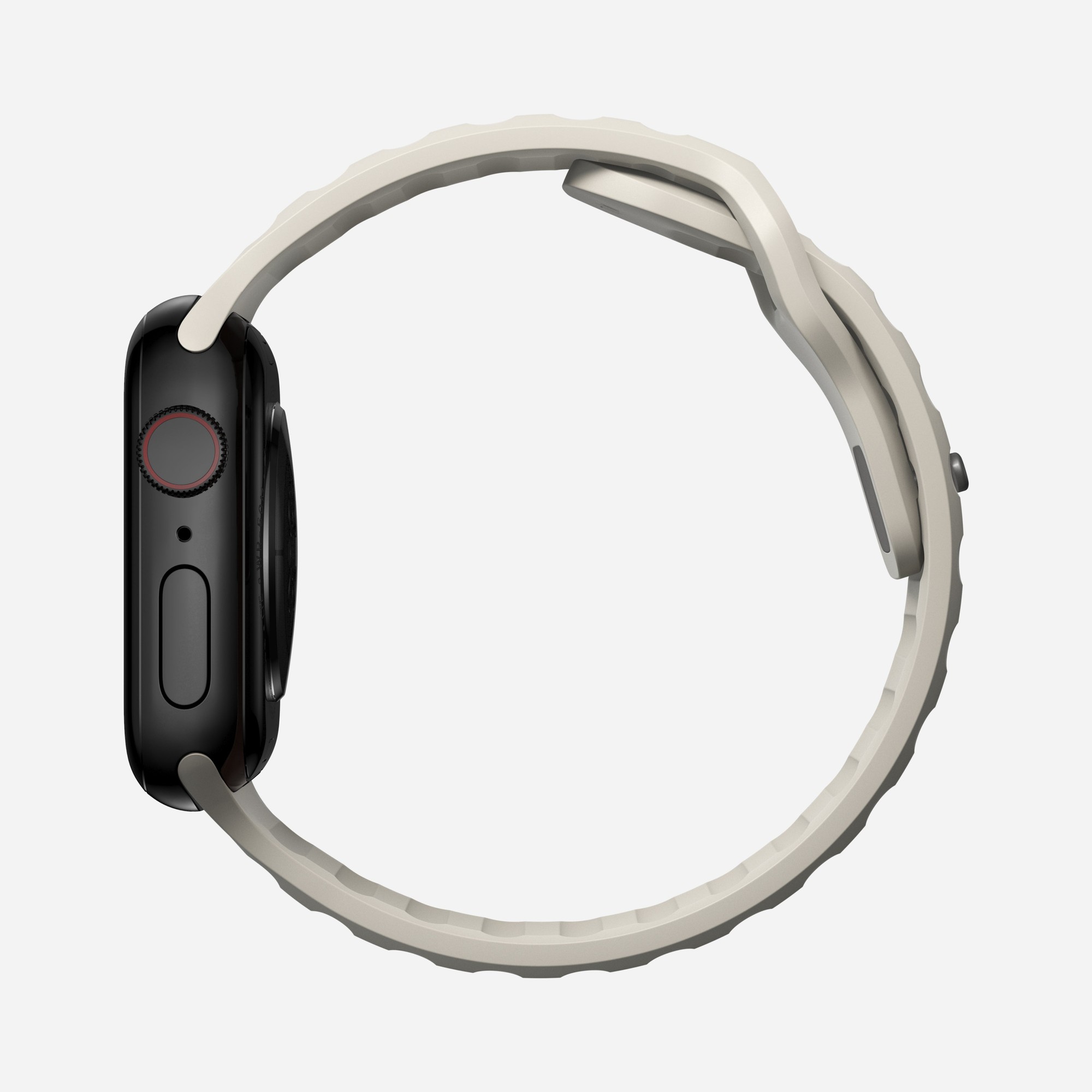 Rrip sportiv për Apple Watch, 41mm 42mm, gome FKM, ngjyra Stone