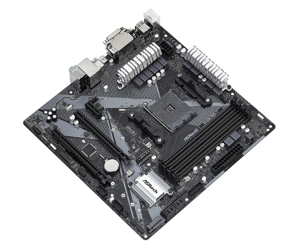 Pllakë amë Asrock B450M Pro4-F R2.0 AMD B450 Socket AM4 micro ATX