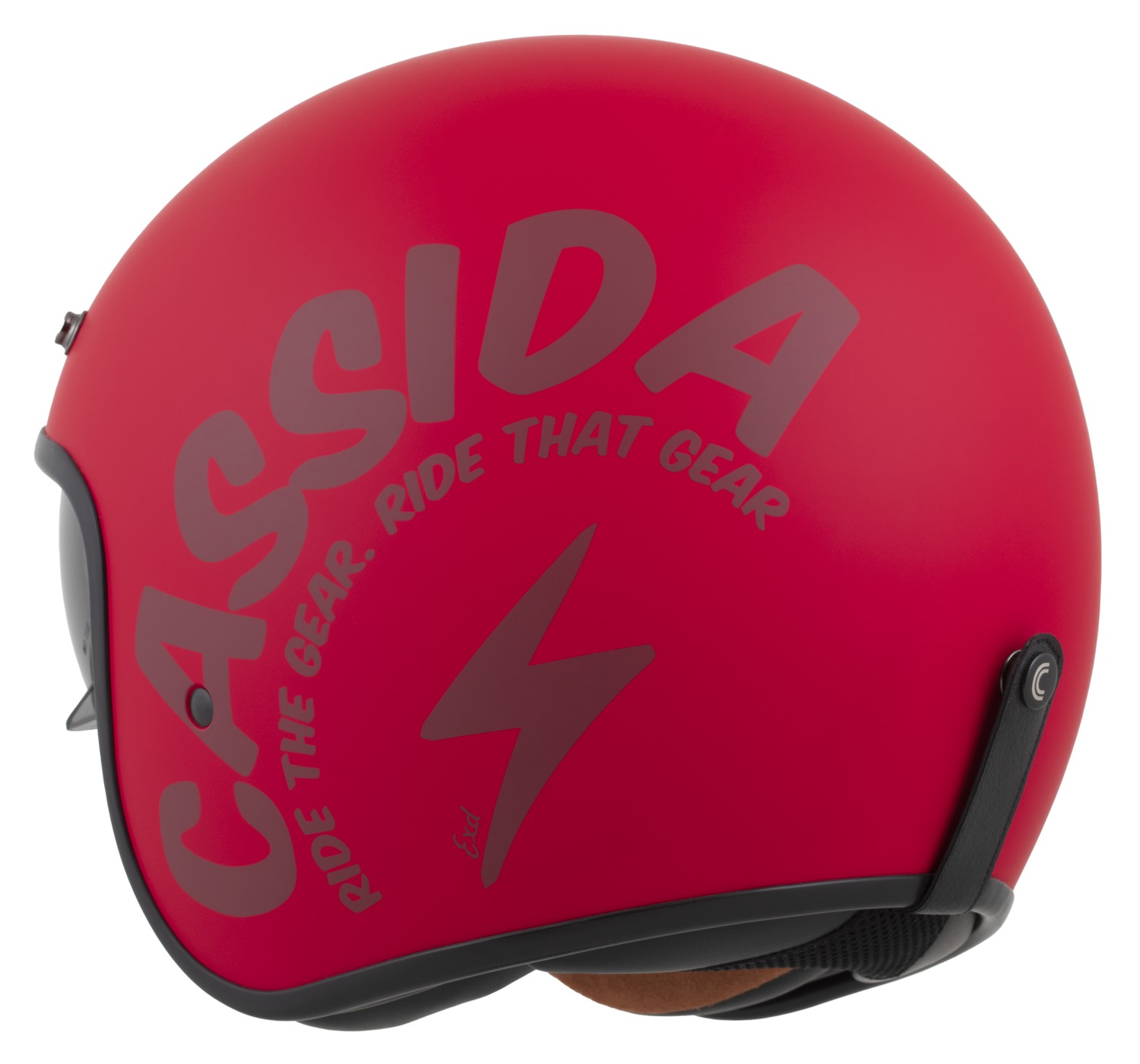 Kaskë moto CASSIDA Oxygen 2.0 Gear, vizor dielli, e kuqe mat