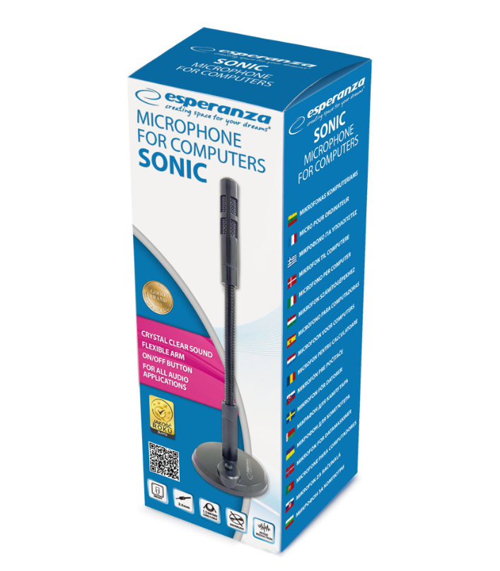 Mikrofon Esperanza EH223, 1.5m, i zi