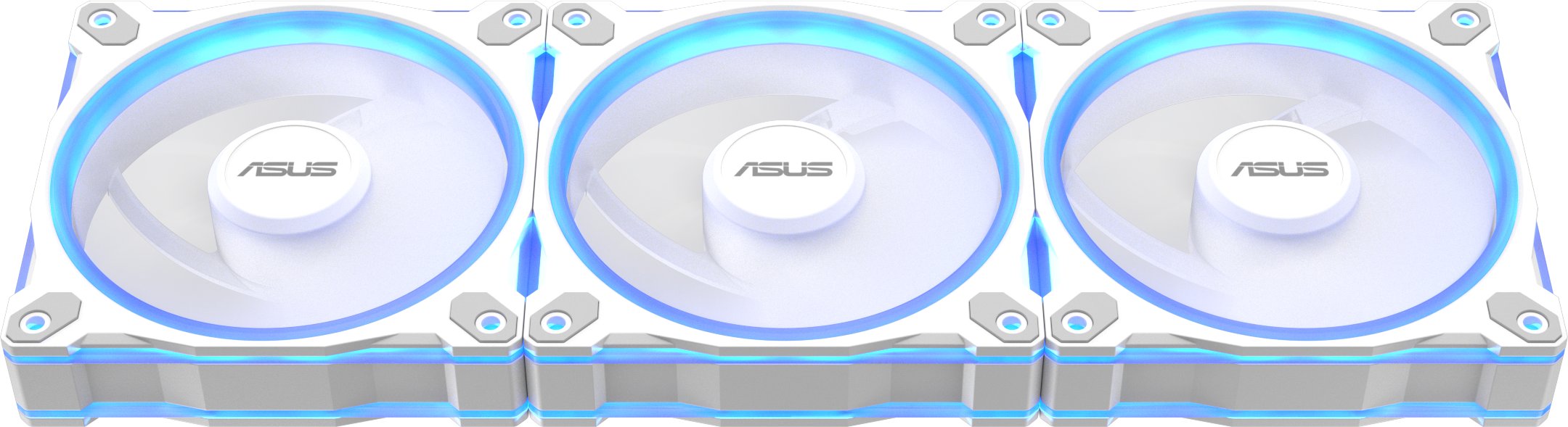 Кулер за куќиште ASUS Prime MR120, 120 mm, ARGB, сет 3 парчиња, бел