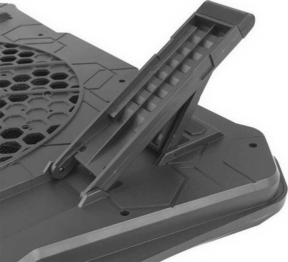 Ладилна подлога за лаптоп Еsperanza Gaming RGB XALOK EGC110, тивок вентилатор, RGB осветлување, црна