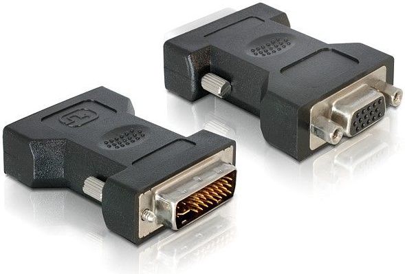 Përshtatës AV Delock DVI-I - D-Sub (VGA), i zi