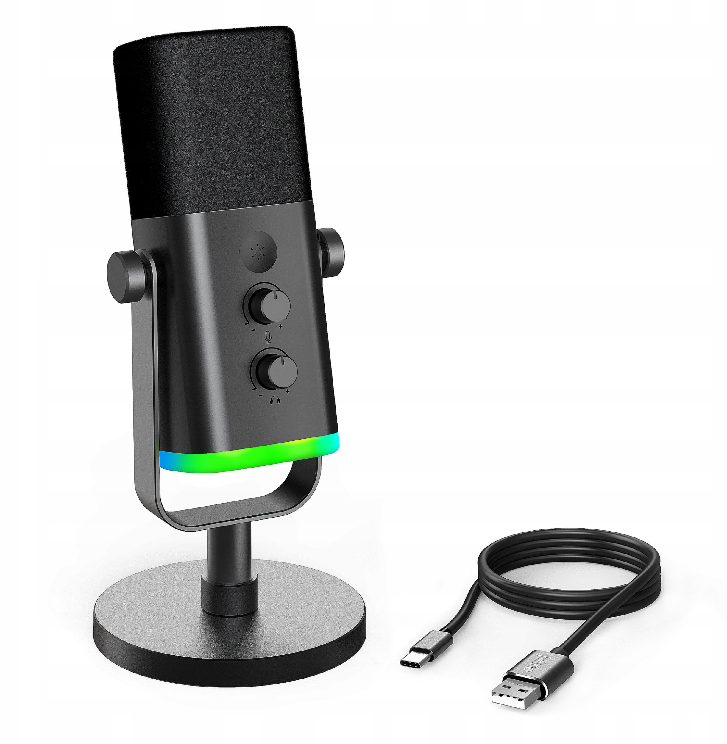 Mикрофон Fifine за стримање, динамички, USB, црн