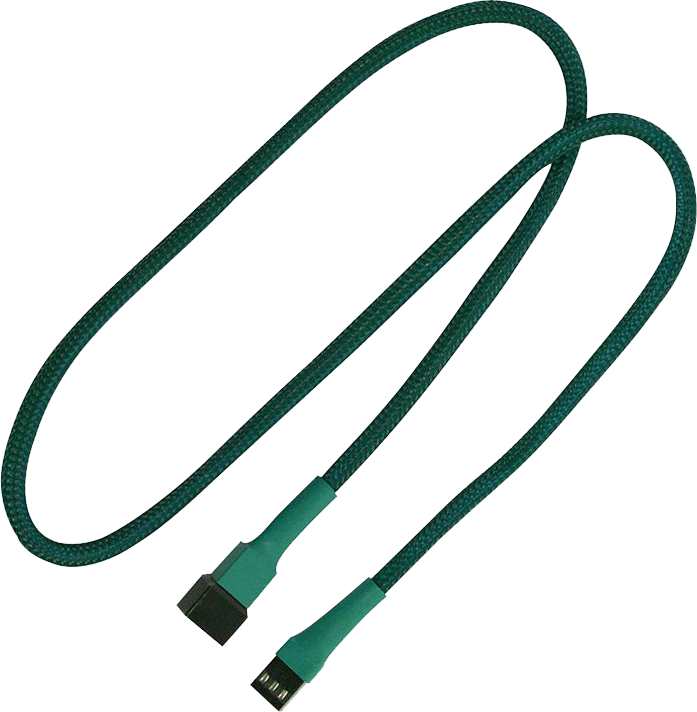 Kabllo Nanoxia 900500001, 3-pin në 3-pin, 0.6m, e gjelbër
