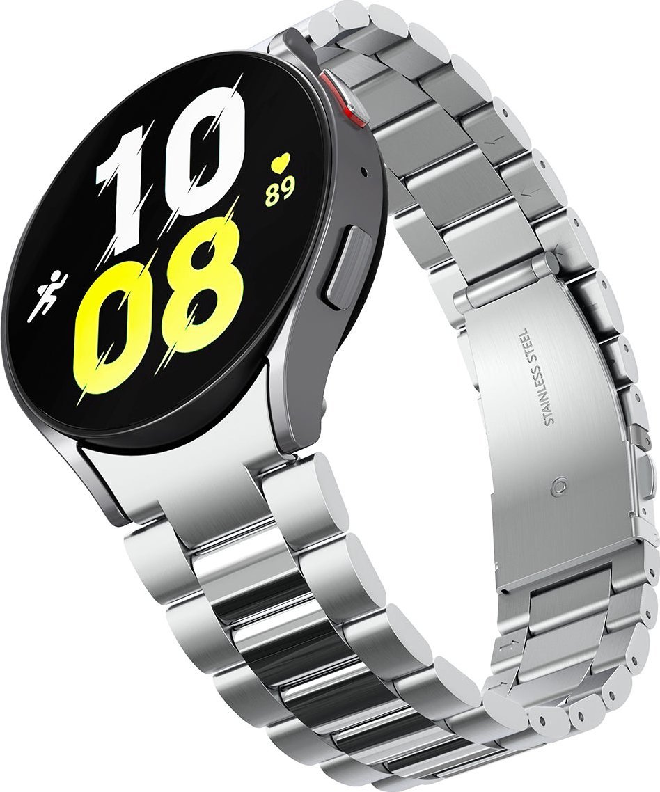Rrip ore Spigen Modern Fit 316L për Samsung Galaxy Watch6 44mm, çelik inox, argjend