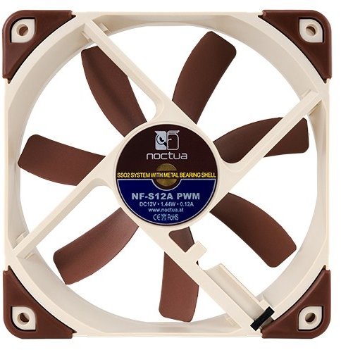 Ftohës Noctua NF-S12A PWM, 120mm, i kaftë - bardhë