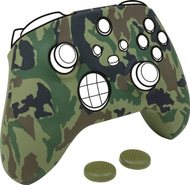 Mbulesë silikoni BigBen XBXGLOVE për Xbox Series X S, kundër rrëshqitjes, me mbulesa për analoge, e zezë