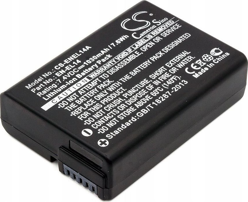 Bateri kamerë Cameron Sino CS-ENEL14A, Li-ion, 1030mAh, gri