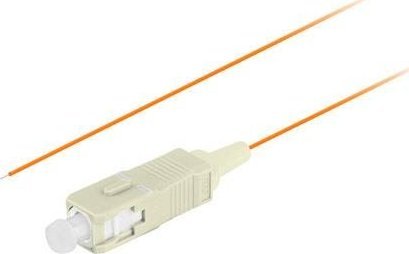 Pigtail fibër optike Lanberg MM SC UPC OM2, 50/125 µm, 2m, portokalli