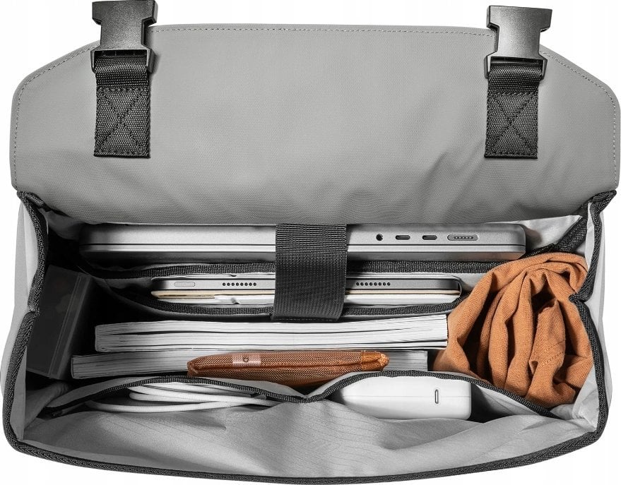 Ранец tomtoc Slash T64 Flip, 18L, за лаптоп, сиво и бело