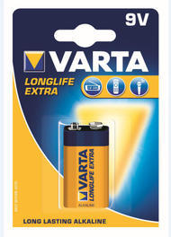 Bateri Varta LongLife Extra 9V, 550mAh
