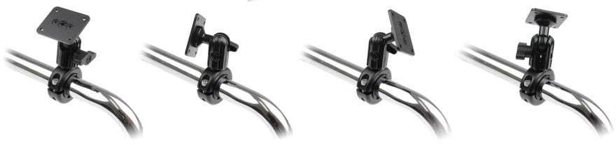 Mbajtëse pasive telefoni Brodit 202026, për tub rrethor, metal, e zezë