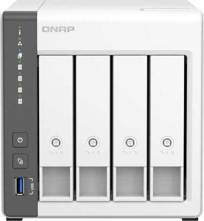 Server NAS QNAP TS-433-4G, 4 bay, 4GB RAM, i bardhë